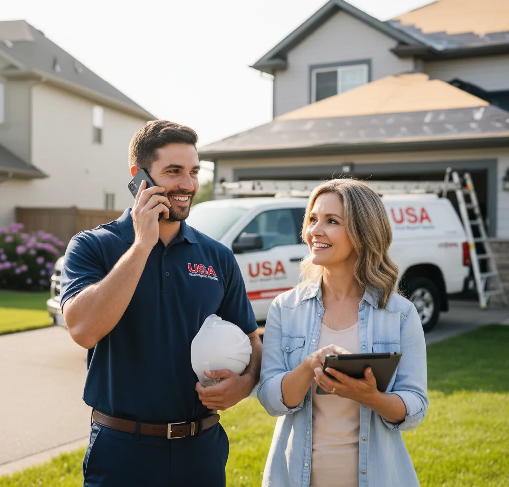 USA Roof Repair Experts customer support in Mosinee